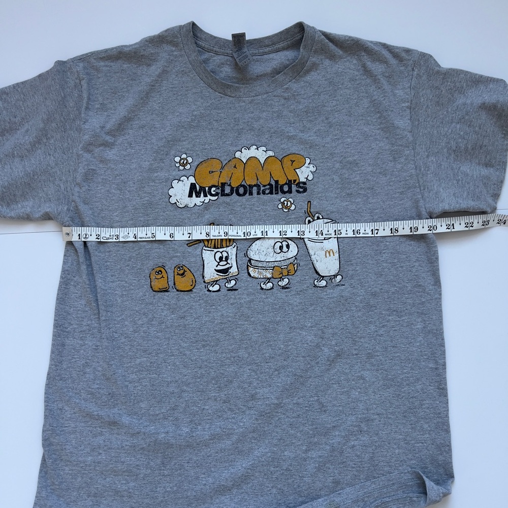Gildan Gray McDonald's T-Shirt - Picture 4 of 5